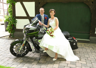 Hochzeit Mit Motorrad
