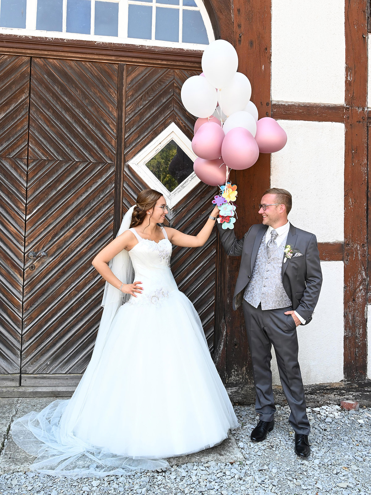 Hochzeitsfoto Mit Ballons