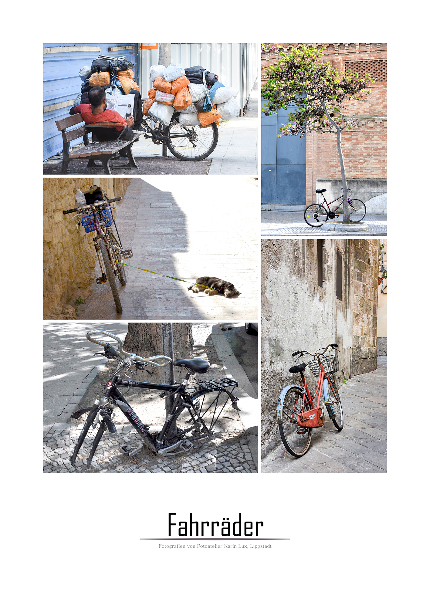 Fahrräder Collage